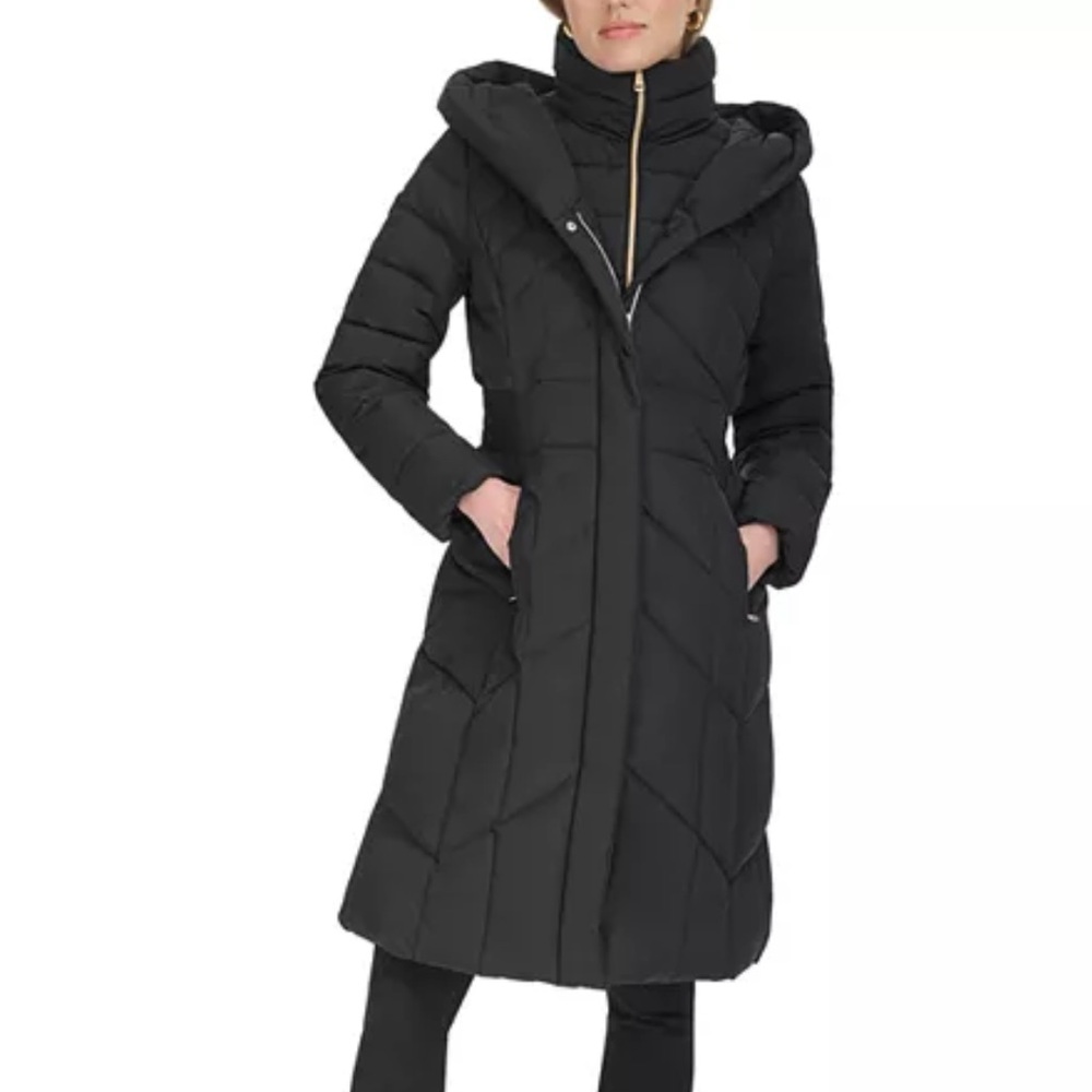 NWT - Cole Haan Hooded Puffer Coat